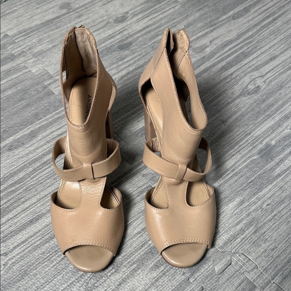 ANTONIO MELANI Nude Women's Heeled Sandals Size 8 - Picture 2 of 9